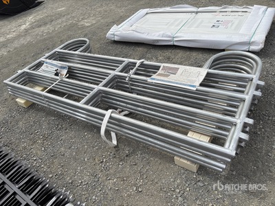 Quantity of (5) 7.9 Ft x 3.8 ft Livestock Panel (Unused)