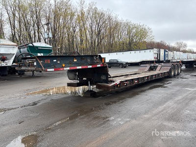 1988 Witzco Challenger RG50 Tri/A Double Drop Removable Gooseneck Lowboy Trailer