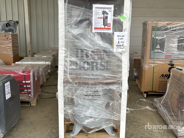 Iron Horse IHD6160V1 11.2 cfm Skid-Mounted Electric 60 gal Air Compressor