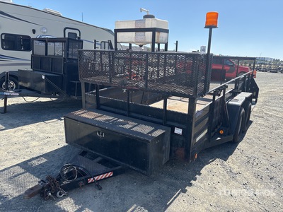 2012 Millerbilt 14 ft T/A Equipment Trailer