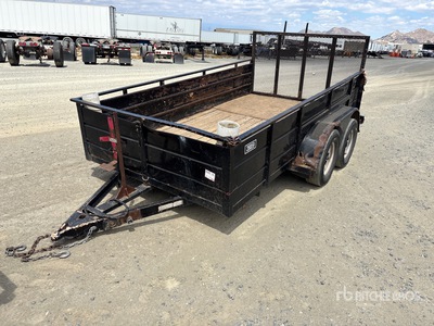 2009 San Diego Custom Trailer 12 ft T/A Equipment Trailer