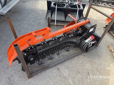 2026 GIYI GY-X39F 16 in Mini Zanjadora para minicargadora - Fits GIYI D39 (Unused)