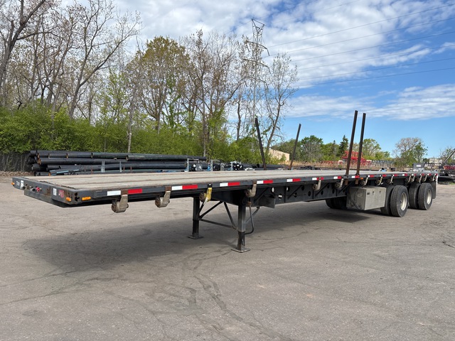 2005 Transcraft 48 ft T/A Spread Axle Flatbed Trailer