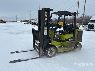2010 Clark CGC50L 9800 lb Cushion Tire Forklift