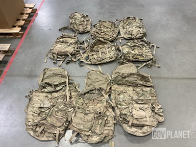 (3) MOLLE 4000 Rucksacks, (6) Assault Packs, (5) Medium Packs & (1) Field Pack