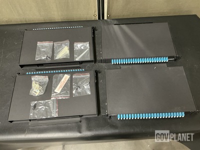 (4) Black Box JPM385A Rackmount Duplex Fiber Enclosures