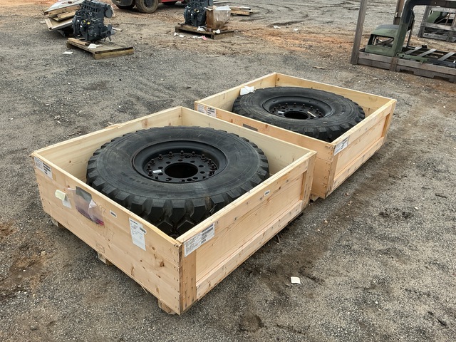 (2) Michelin 395/85R20 Tires w/Wheels