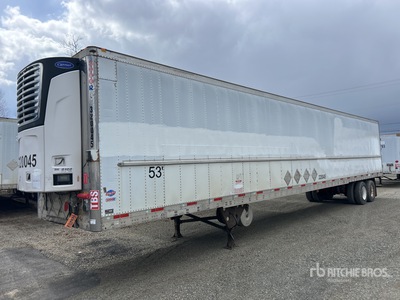 2012 Utility 3000R 53 ft x 102 in T/A Refrigerated Trailer