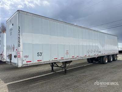 2012 Wabash 53 ft x 102 in Tri/A Van Trailer
