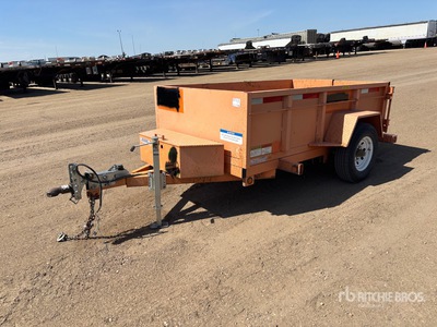 2018 Miska 8 ft S/A Dump Utility Trailer