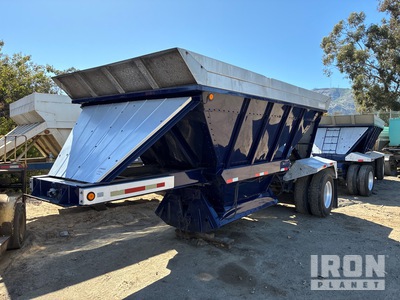 1998 ACE 20 ft S/A Set of doubles Belly Dump Trailer