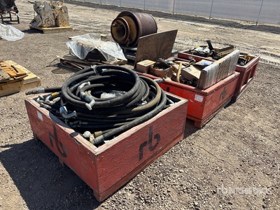 Quantity of (3) Boxes of Cat Parts and Hydraulic Hoses