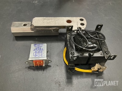 (1) Relay, (3) Power Transformers, (1) Pivot Plate & Assorted Items