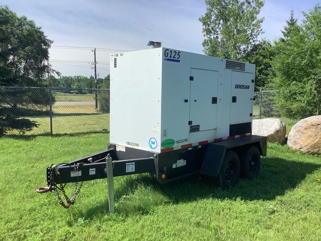 2018 Doosan G125WCU-3A-T4F Mobile Generator Set