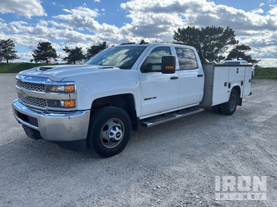 2019 Chevrolet 3500 4x4 Crew Cab Utility Truck