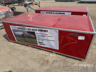 2026 SKLP SK-SC40 20 ft x 40 ft All Steel Carport (Unused)