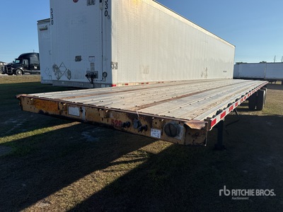 1996 Great Dane 45 ft T/A Spread Axle Flatbed Trailer