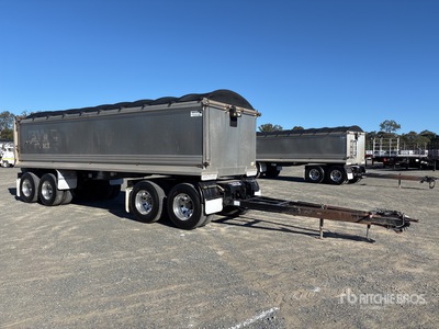 2019 Shephard 8000 mm Quad Dog Remolque banera