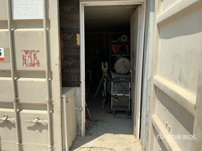 Quantity of Workshop Tools w/ 20 ft Container