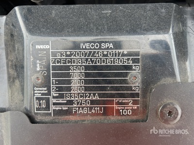 2018 Iveco Daily 35-110 4x2 Camion Benne Dump Truck
