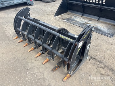 74 in Root Rake Skid Steer Grapple