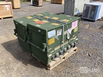 (2) Cecom 13227E6125 Generator-Load Bank Junction Box Assemblies