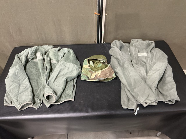 (50) Cold Weather Jackets, (2) Cold Weather Caps & (4) ECW Parka Liners