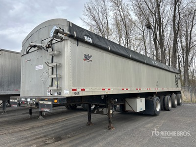 2012 Manac 41444 44 ft Quad/A Aluminum End Dump Trailer