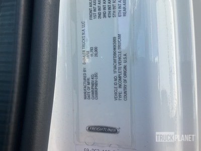 2019 Freightliner M2 4x2 shredder Van Truck (Inoperable)
