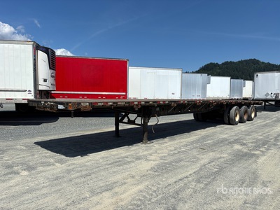 2014 Manac 53 ft Tri/A Flatbed Trailer