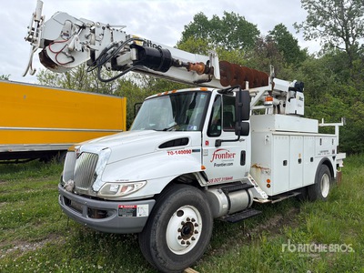 2014 International 4300 Durastar 4x2 Boom truck Van Truck (Inoperable)
