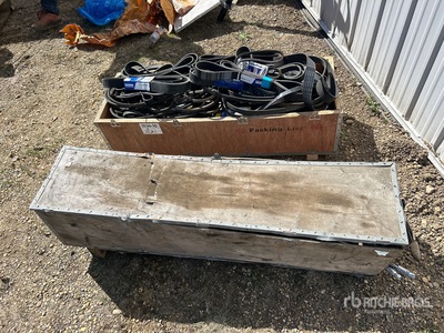 Quantity of (2) Boxes of V-Belts & Hydraulic Hoses