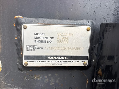 2022 Yanmar VIO55 Mini Excavator