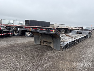 1990 Eager Beaver 50GLB Tri/A Removable Gooseneck Lowboy Trailer