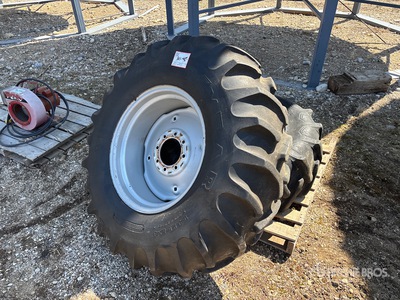 Quantity of (2) 14.9-24 Tyres - Fits Case IH 2388 & 1688 Combine