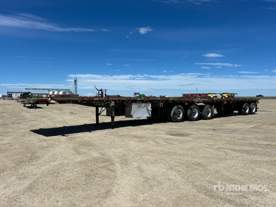 2008 Lode King 32 ft Tri/A Super B-Train Lead Flatbed Trailer