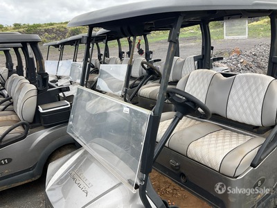 Quantity of (5) Club Car Tempo Electric Golf Carts (Inoperable)
