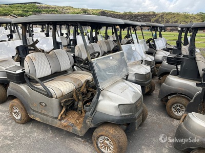 Quantity of (5) Club Car Tempo Electric Golf Carts (Inoperable)