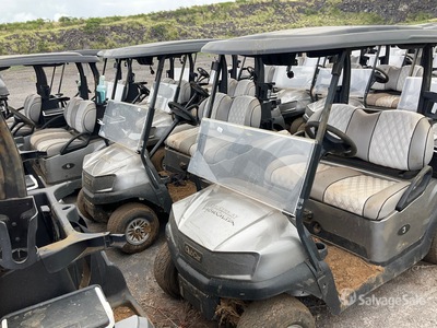 Quantity of (5) Club Car Tempo Electric Golf Carts (Inoperable)