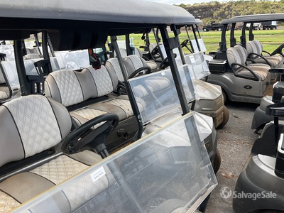 Quantity of (5) Club Car Tempo Electric Golf Carts (Inoperable)