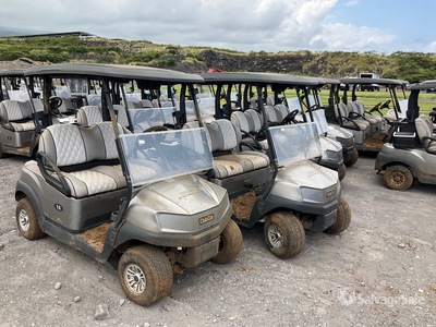 Quantity of (5) Club Car Tempo Electric Golf Carts (Inoperable)