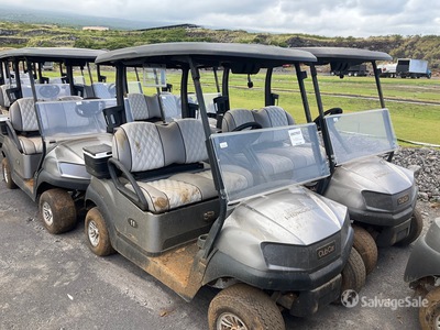 Quantity of (5) Club Car Tempo Electric Golf Carts (Inoperable)