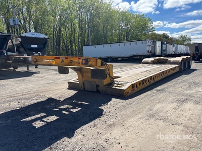 2003 Trail King 55 ton Tri/A Double Drop Removable Gooseneck Remorque Surbaissée