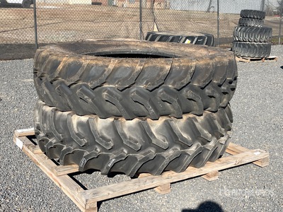 Quantity of (2) Goodyear 520/85Rx42 Tyres (Unused)