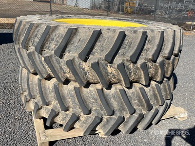Quantity of (2) Firestone 520/85Rx46 Tyre & Rim Wheels