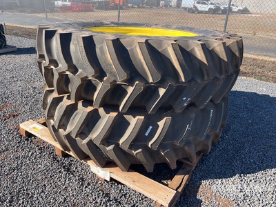 Quantity of (2) Firestone 520/85Rx46 Tyre & Rim Wheels (Unused)