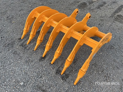 GIYI 1190 mm Excavator Rake - Fits Cat 307 (Unused)