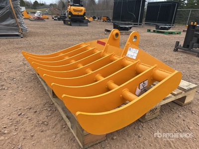 GIYI 1190 mm Rastrillo para excavadora - Fits Cat 307 (Unused)