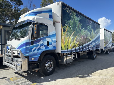 2012 Isuzu FVD 1000 4x2 شاحنة جانبية بستائر