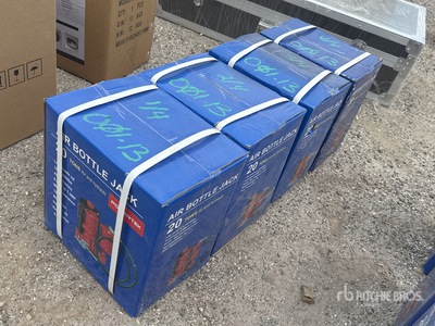 2024 Powertek 20T lifter Qty(4) 20 Ton Air Bottle Jack (Unused)